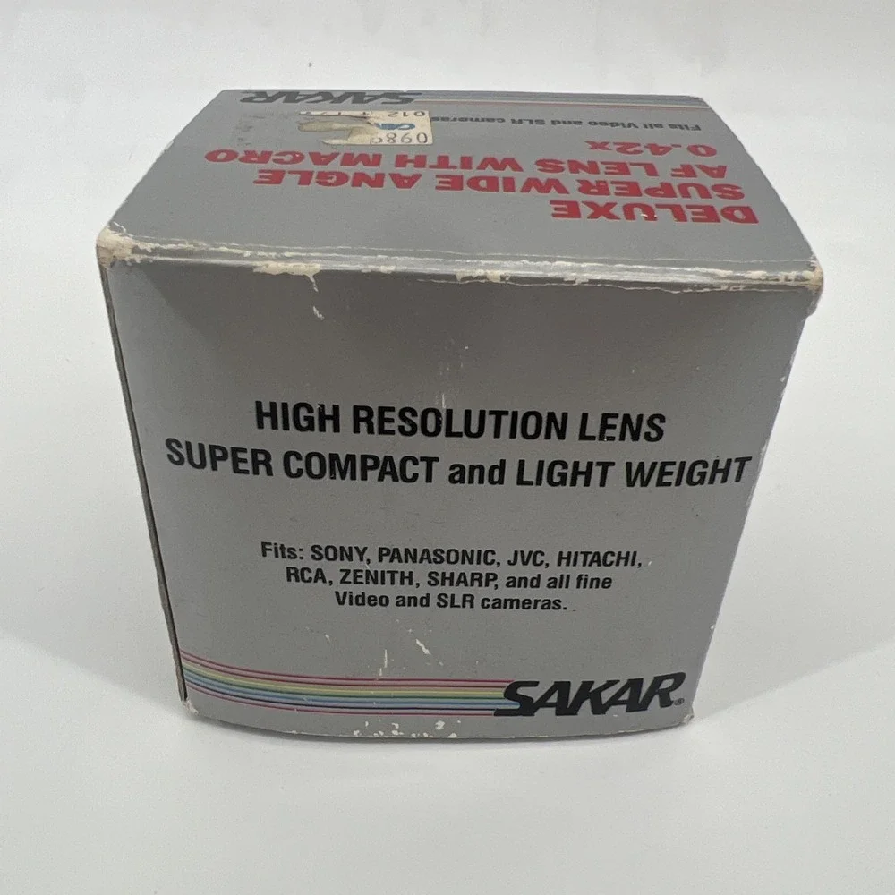 SAKAR Deluxe Super Wide Angle AF Lens With Macro 0.42x Video Movie Camera Lens
